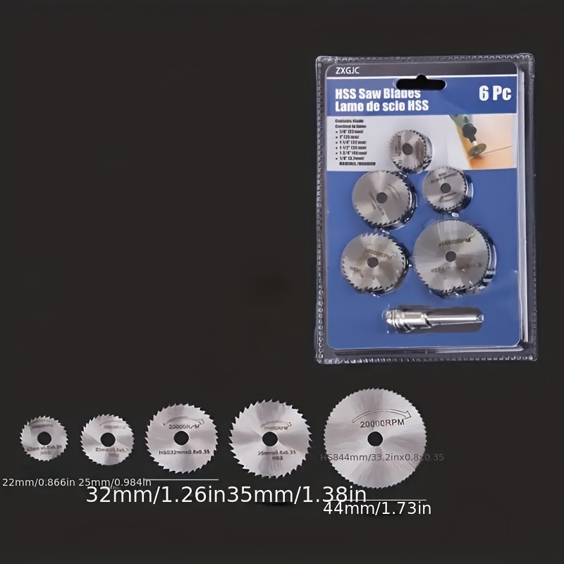 6Pcs Mini Circular Saw Blade,  - đánh giá và giá Cordless Rotary Tool Kit Accessories